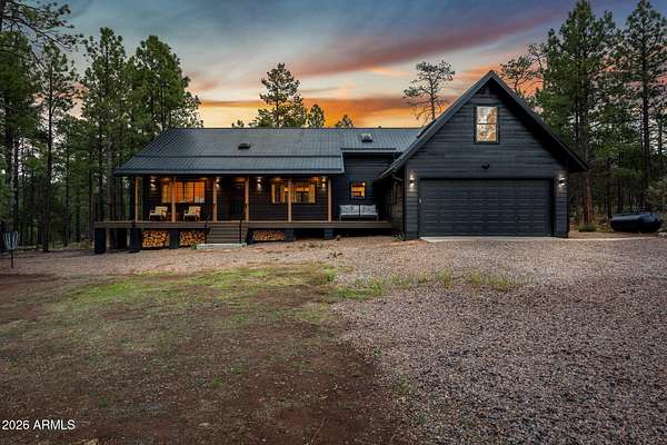 3.77 Acres of Land with Home for Sale in Lakeside, Arizona