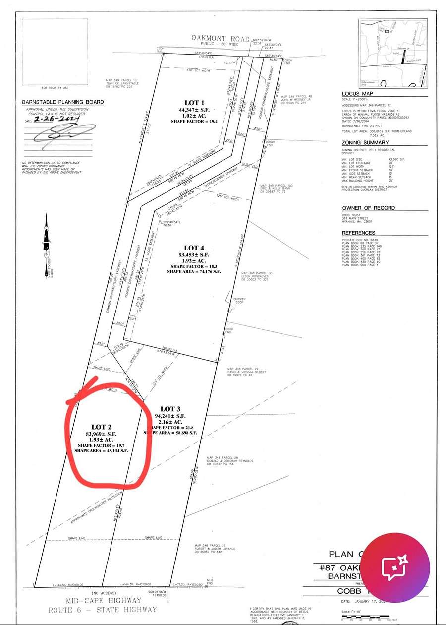 2 Acres of Residential Land for Sale in Cummaquid, Massachusetts