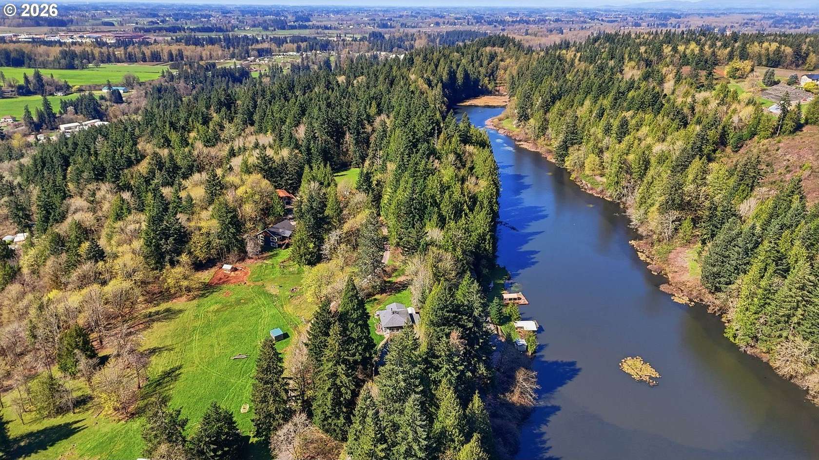 59.7 Acres of Recreational Land with Home for Sale in Mulino, Oregon