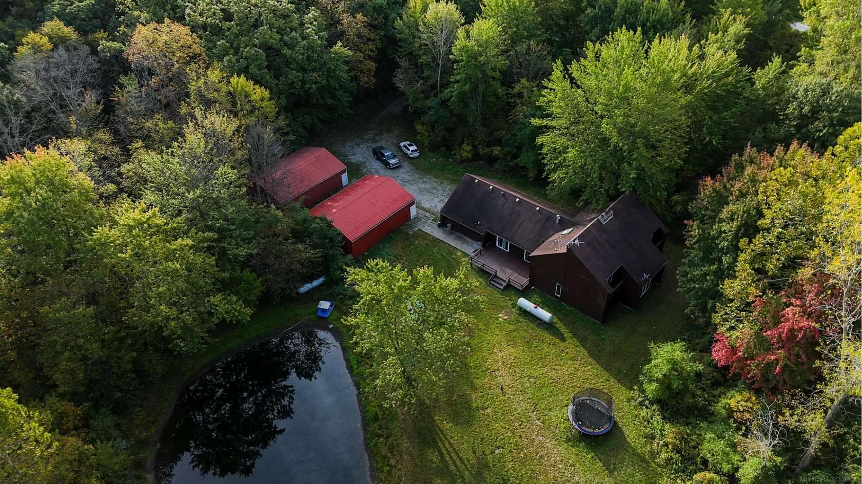 25.5 Acres of Recreational Land with Home for Sale in Columbus, Michigan