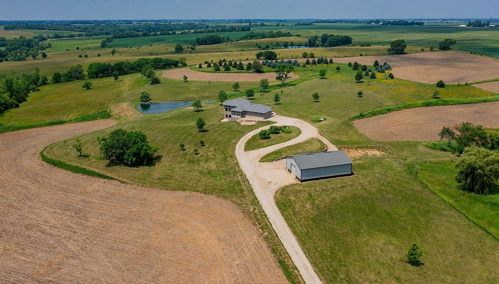 17.7 Acres of Recreational Land with Home for Sale in Van Meter, Iowa