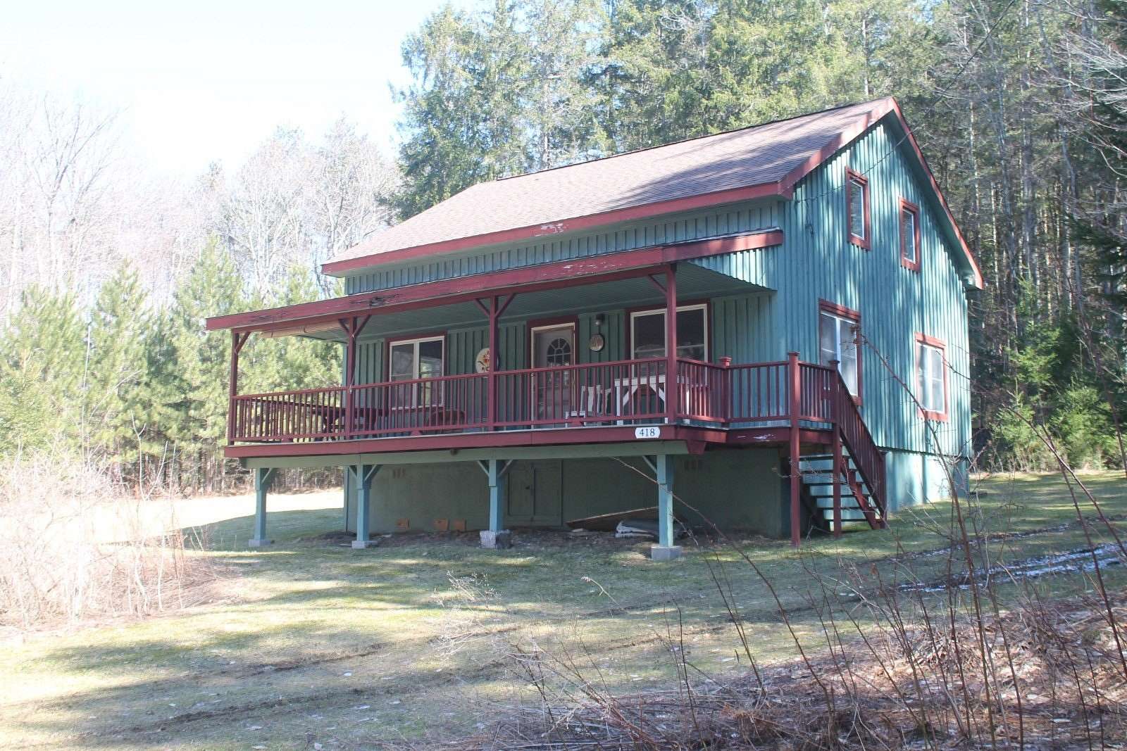 22 Acres of Recreational Land with Home for Sale in McDonough, New York