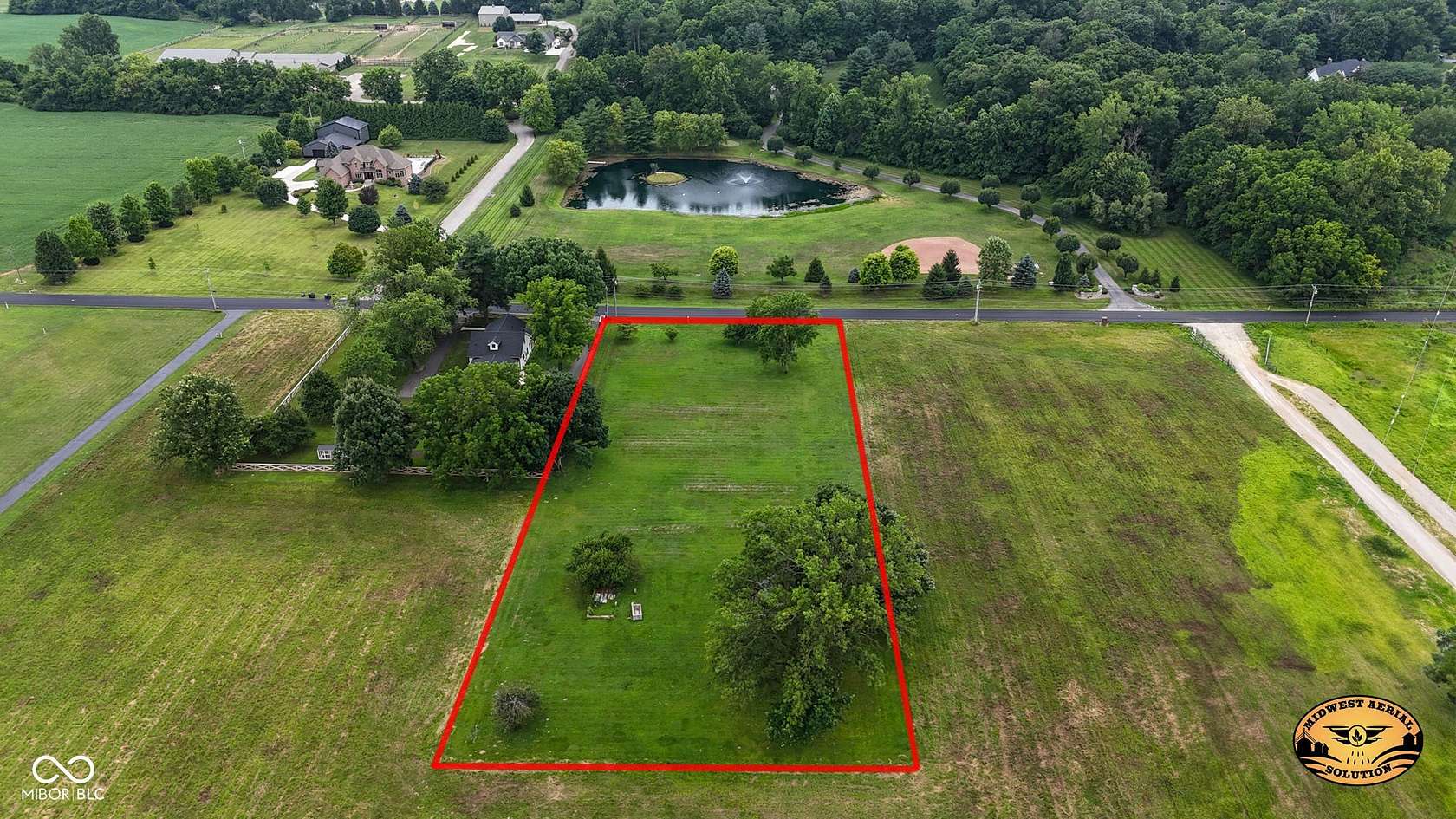 1.8 Acres of Land with Home for Sale in Greenwood, Indiana
