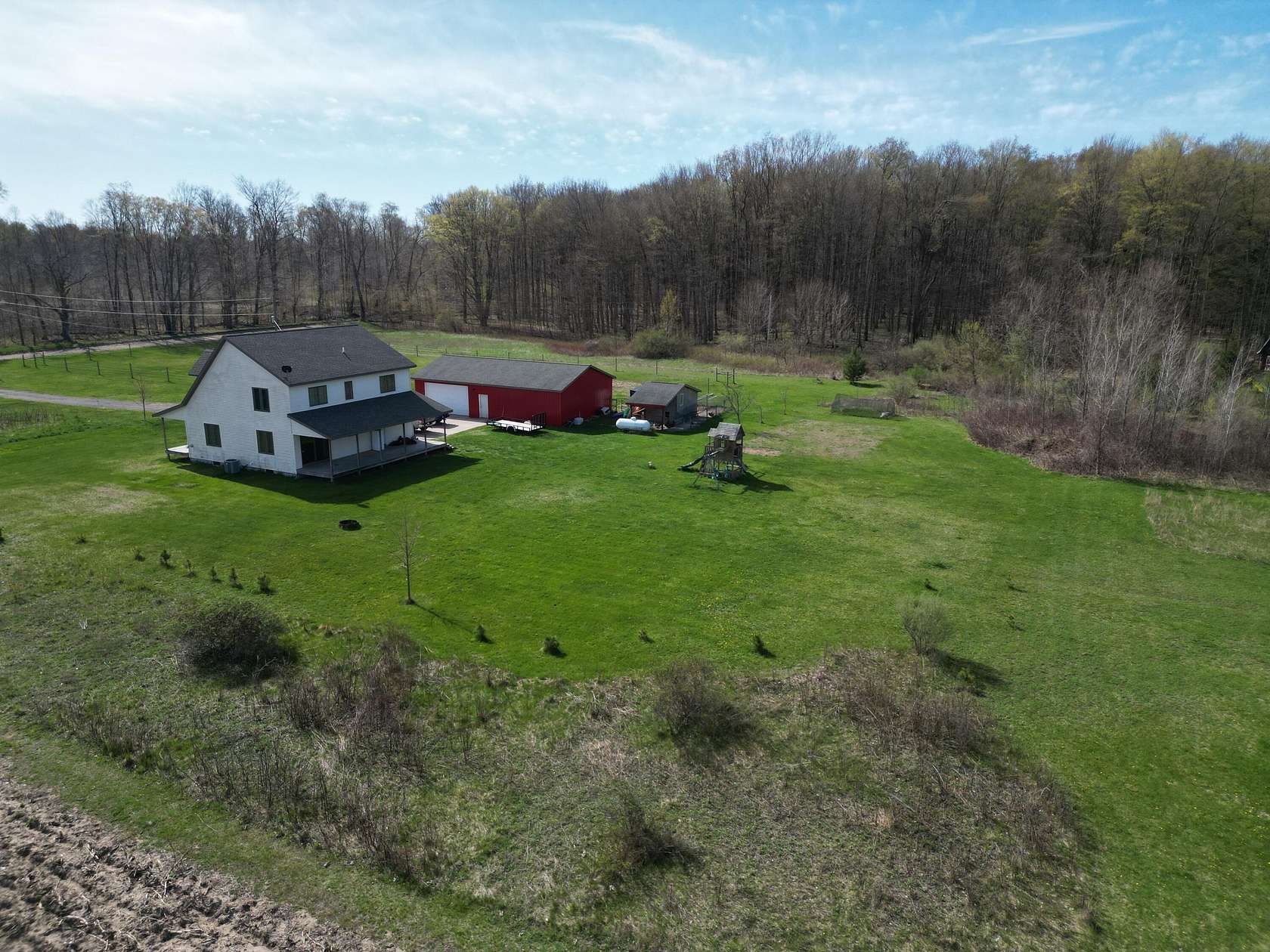 9.75 Acres of Land with Home for Sale in Montague, Michigan