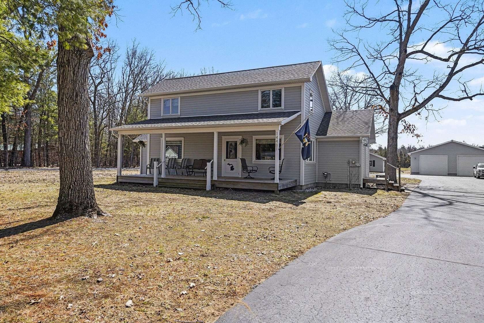 3.17 Acres of Land with Home for Sale in Brethren, Michigan