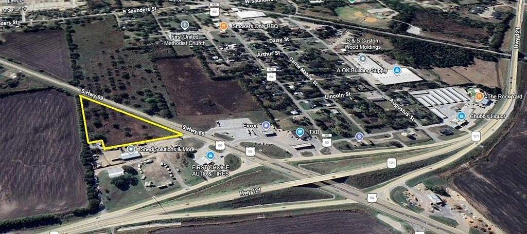 3.28 Acres of Commercial Land for Lease in Trenton, Texas