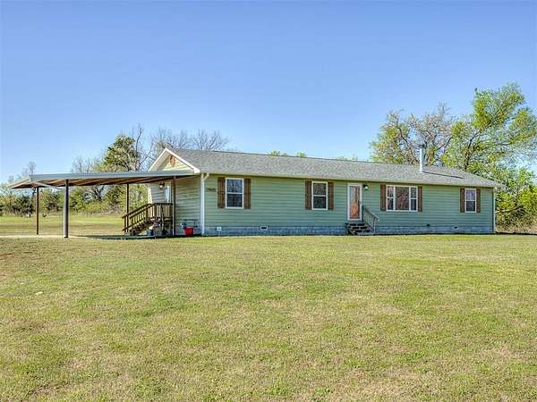 5 Acres of Land with Home for Sale in McLoud, Oklahoma