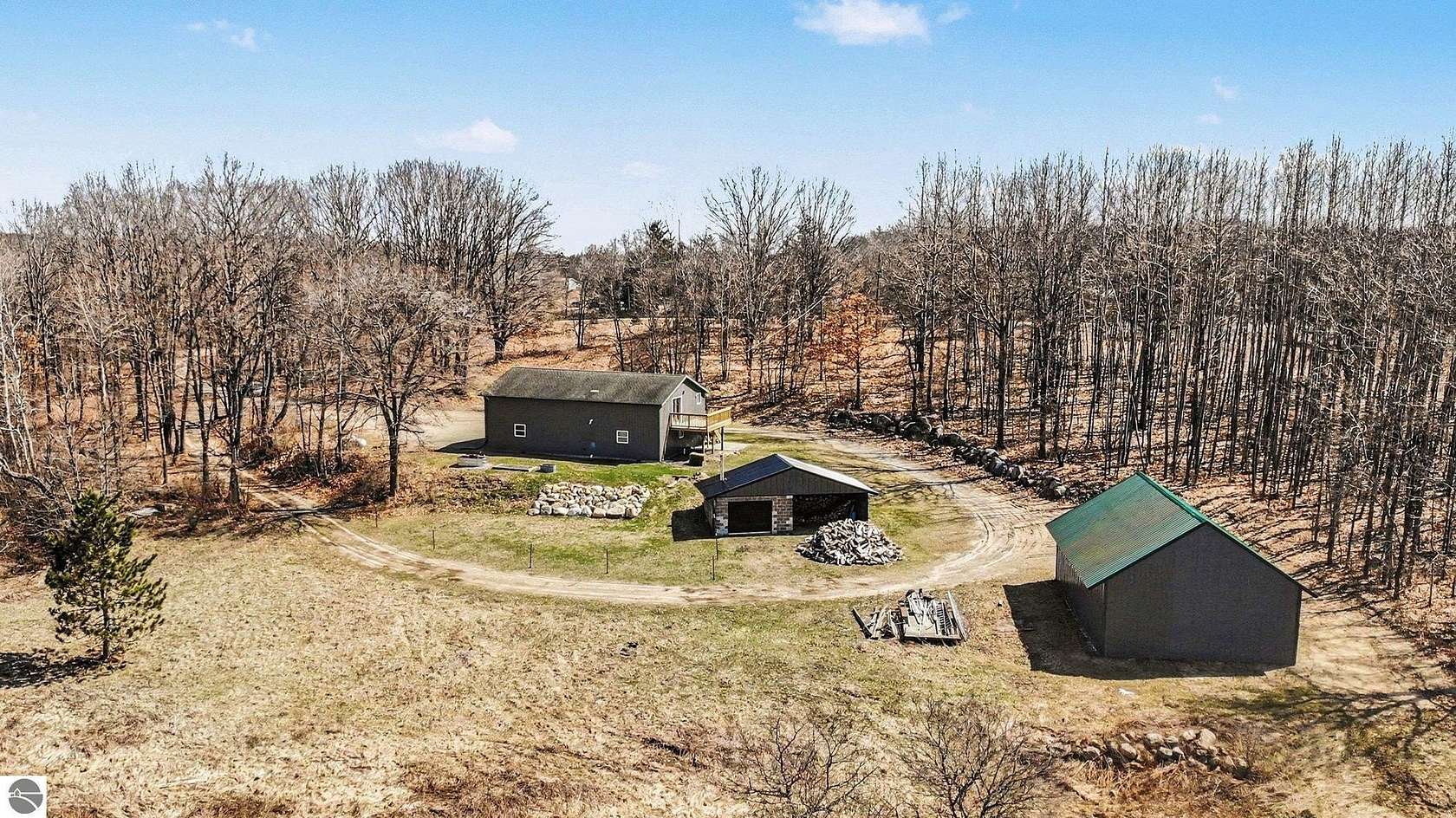 9.26 Acres of Land with Home for Sale in Lake, Michigan