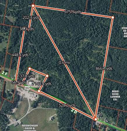 98.6 Acres of Recreational & Residential Land for Sale in Strattanville, Pennsylvania