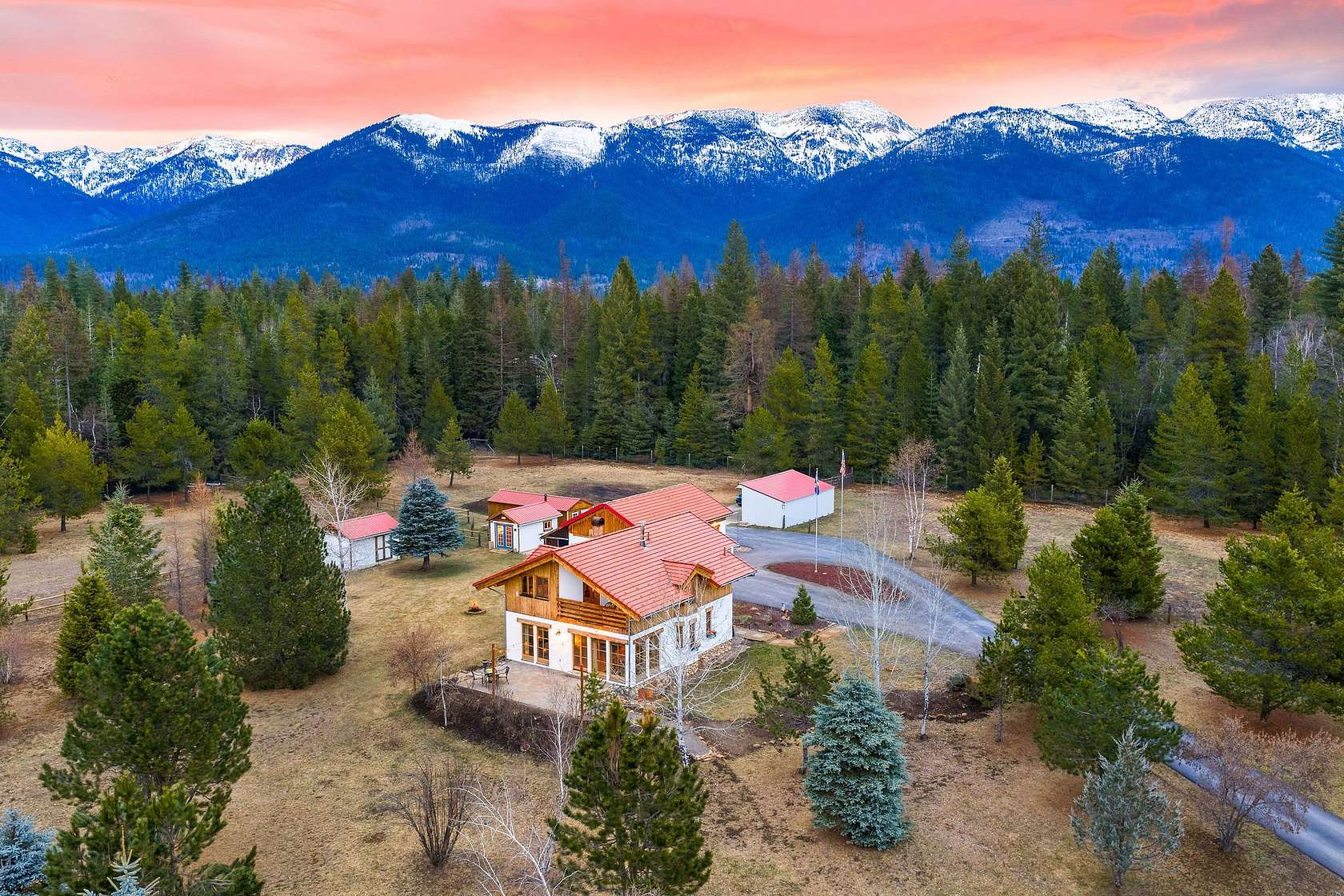 5.37 Acres of Land with Home for Sale in Bigfork, Montana