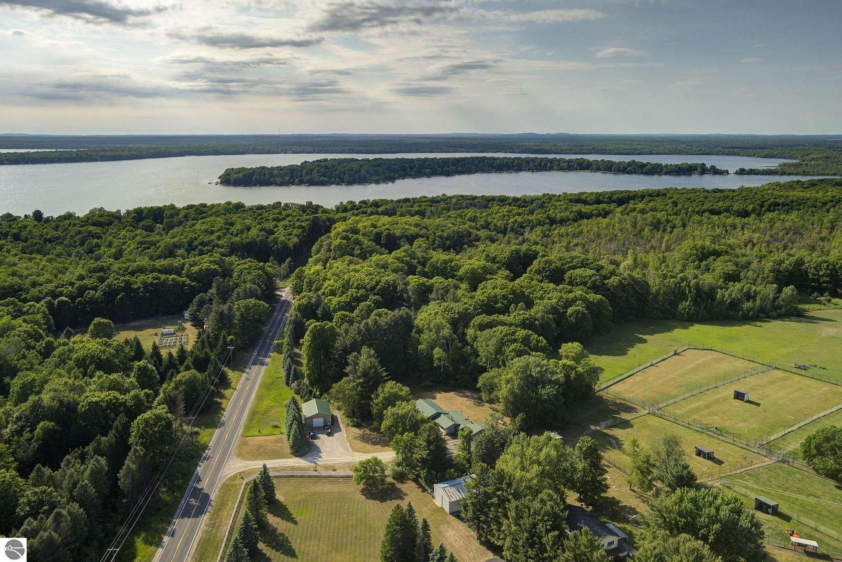 2.7 Acres of Land with Home for Sale in Grawn, Michigan