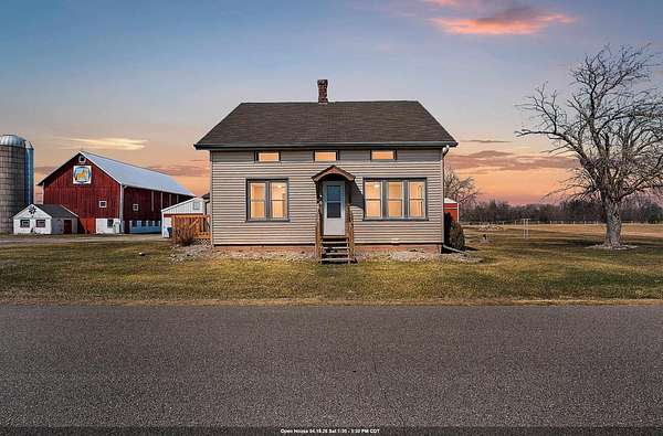 11.2 Acres of Land with Home for Sale in Oconto Falls, Wisconsin