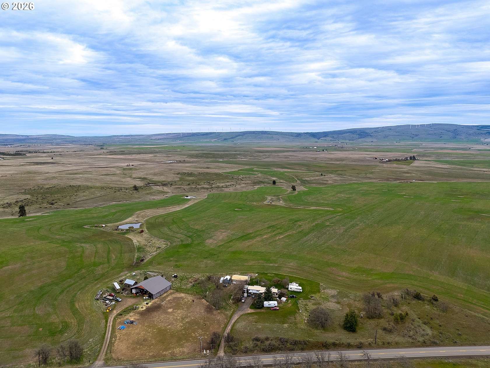 217 Acres of Agricultural Land with Home for Sale in Goldendale, Washington