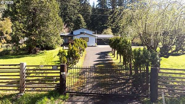 9.86 Acres of Land with Home for Sale in Eugene, Oregon