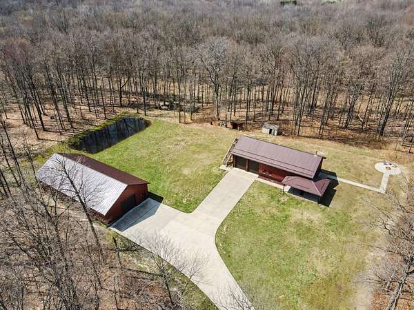 24.8 Acres of Recreational Land with Home for Sale in Bangor, Michigan