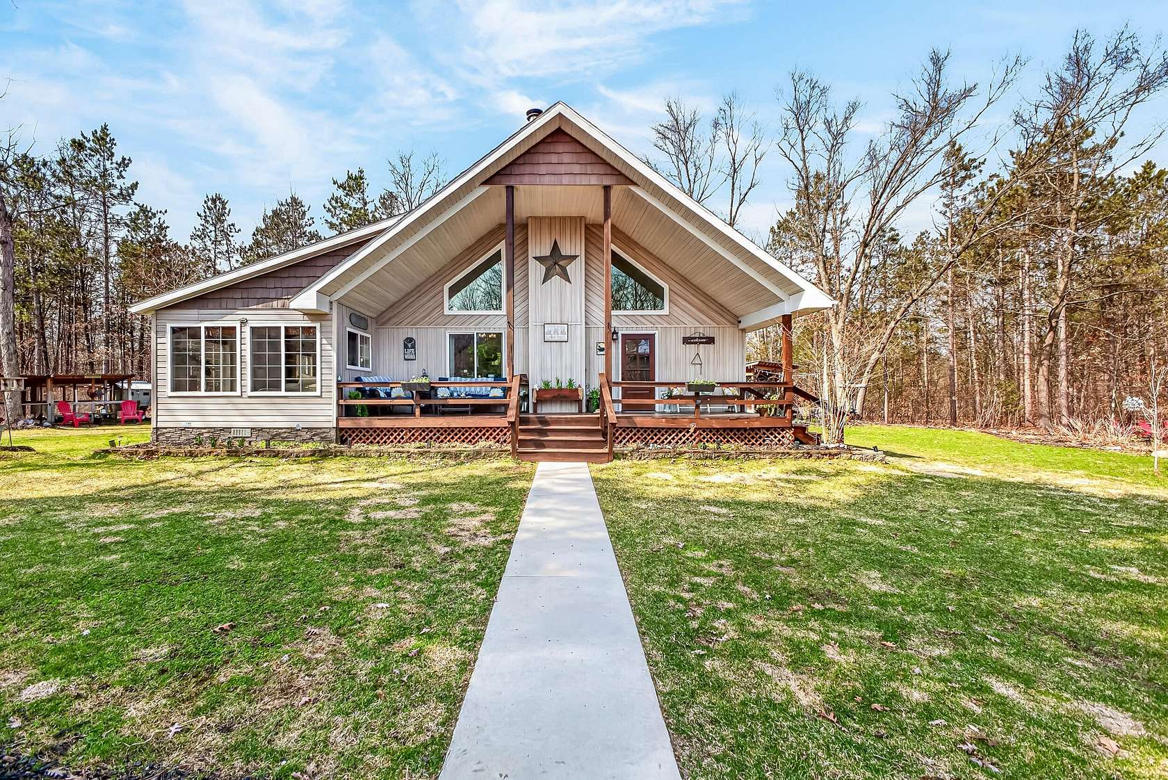 69.6 Acres of Recreational Land with Home for Sale in Rothbury, Michigan