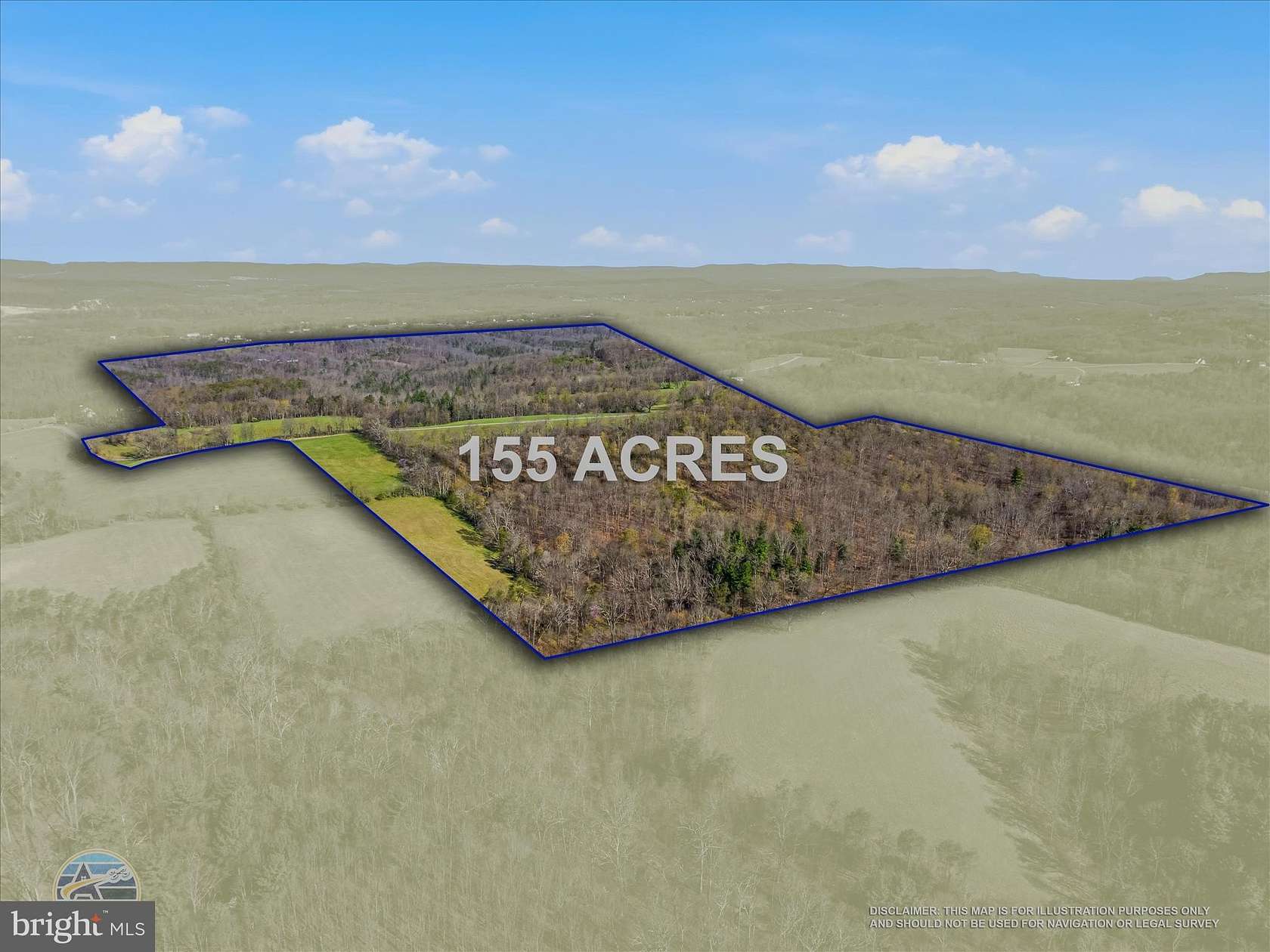 155 Acres of Recreational Land for Sale in Berkeley Springs, West Virginia