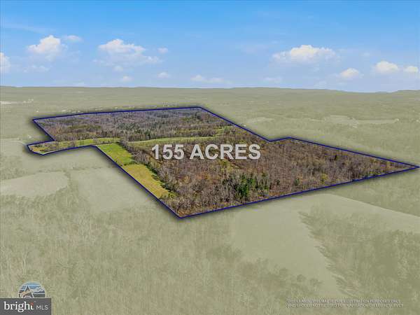 155 Acres of Recreational Land for Sale in Berkeley Springs, West Virginia