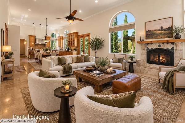 4 Acres of Land with Home for Sale in Calistoga, California