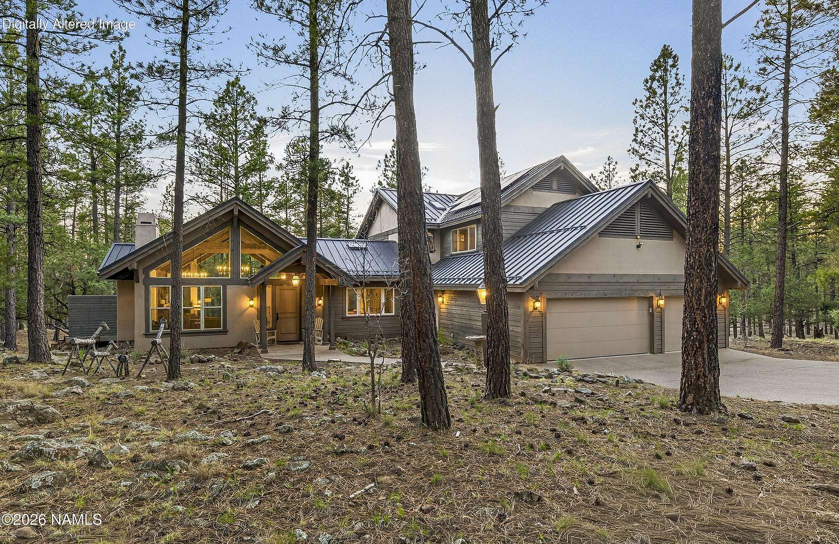 6.84 Acres of Land with Home for Sale in Flagstaff, Arizona