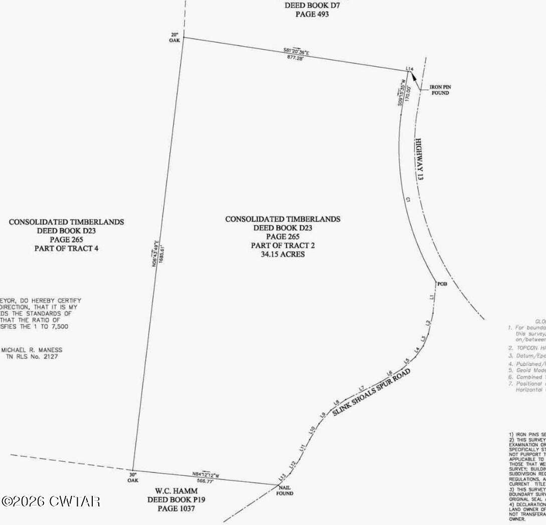 34.2 Acres of Recreational Land for Sale in Linden, Tennessee