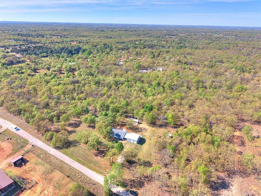 5 Acres of Land with Home for Sale in McLoud, Oklahoma