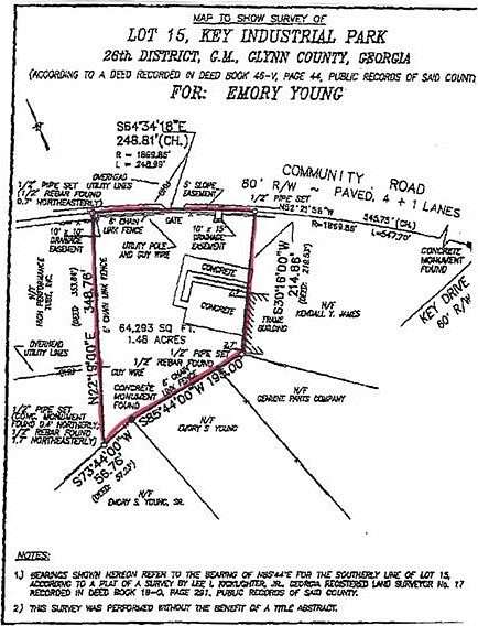 1.49 Acres of Commercial Land for Sale in Brunswick, Georgia