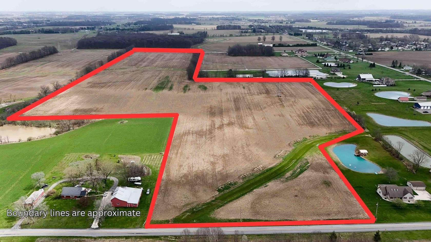 48.7 Acres of Agricultural & Residential Land for Sale in Lima, Ohio