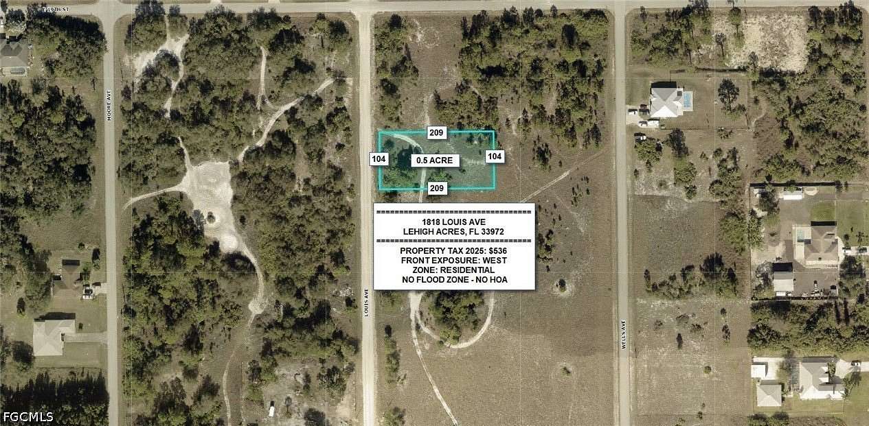 0.5 Acres of Residential Land for Sale in Lehigh Acres, Florida