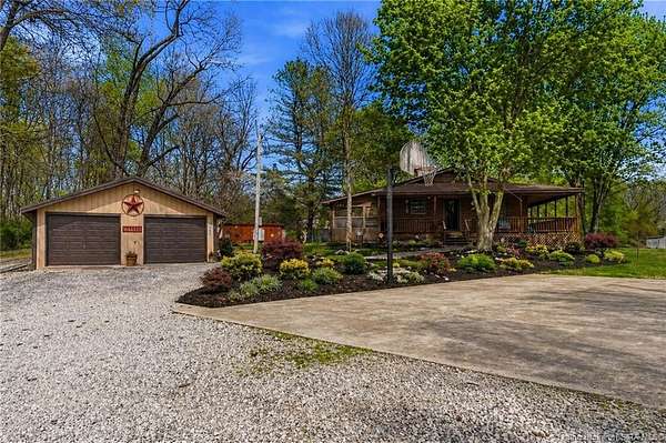 9.62 Acres of Land with Home for Sale in New Salisbury, Indiana