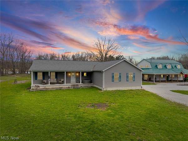 4.84 Acres of Land with Home for Sale in Mantua, Ohio