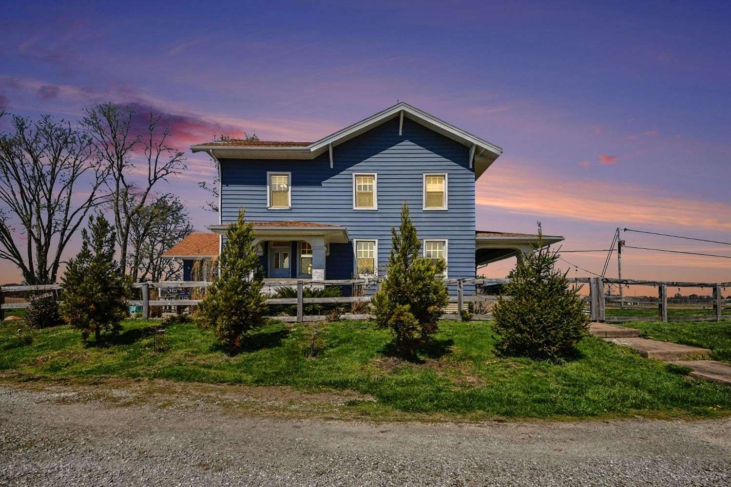 5.59 Acres of Land with Home for Sale in Liberty, Indiana