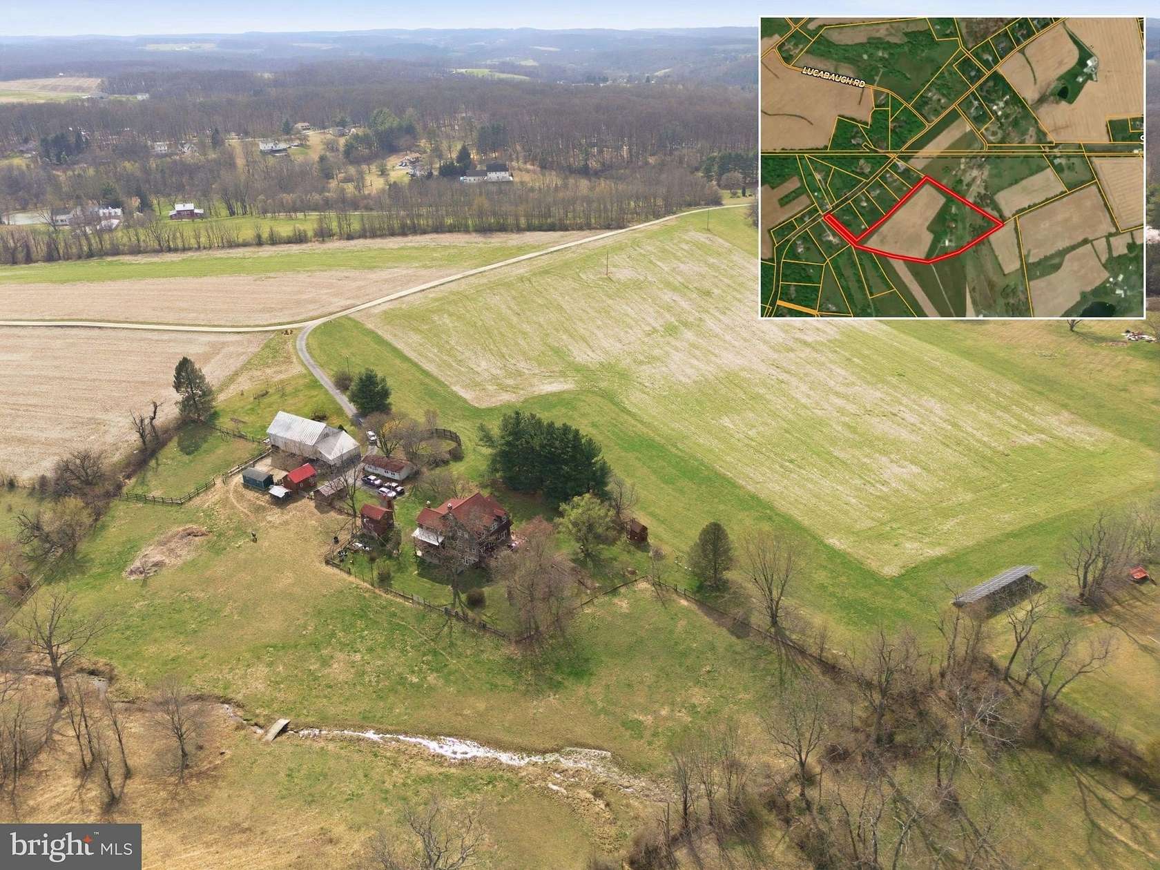 18.7 Acres of Land with Home for Sale in Millers, Maryland