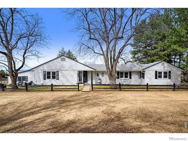 2.89 Acres of Land with Home for Sale in Longmont, Colorado