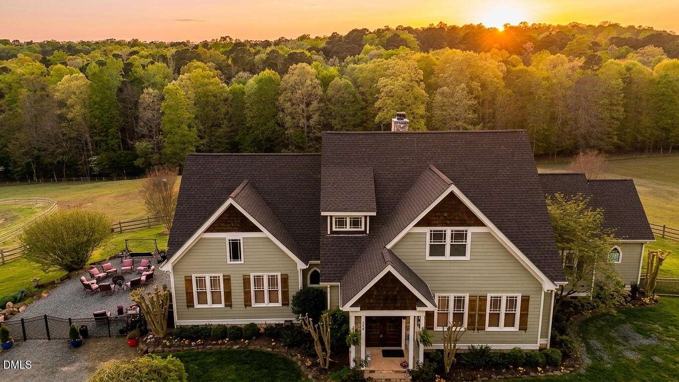 13 Acres of Land with Home for Sale in Pittsboro, North Carolina