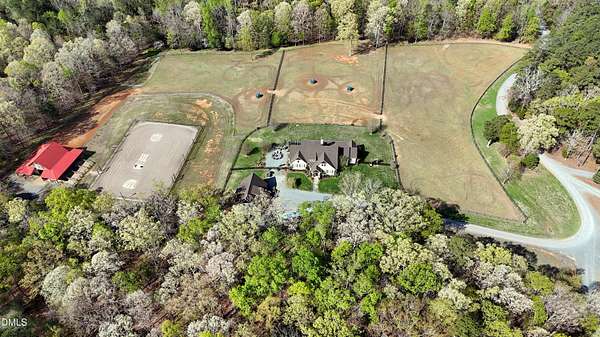 13 Acres of Land with Home for Sale in Pittsboro, North Carolina