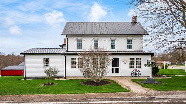 16 Acres of Land with Home for Sale in Somerset, Ohio