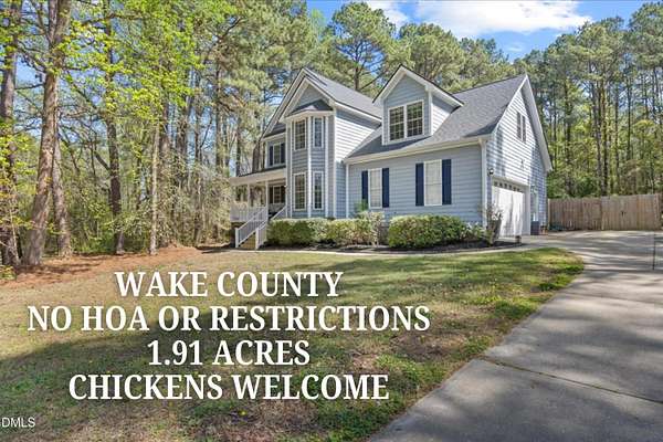 2 Acres of Land with Home for Sale in Willow Spring, North Carolina