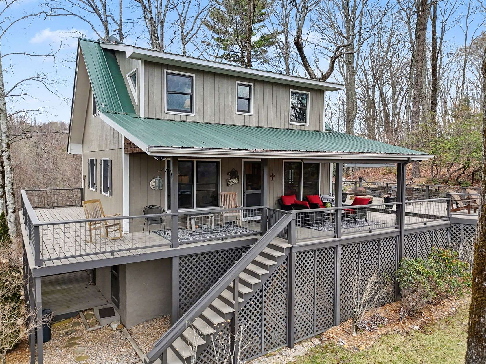 3 Acres of Land with Home for Sale in Scaly Mountain, North Carolina
