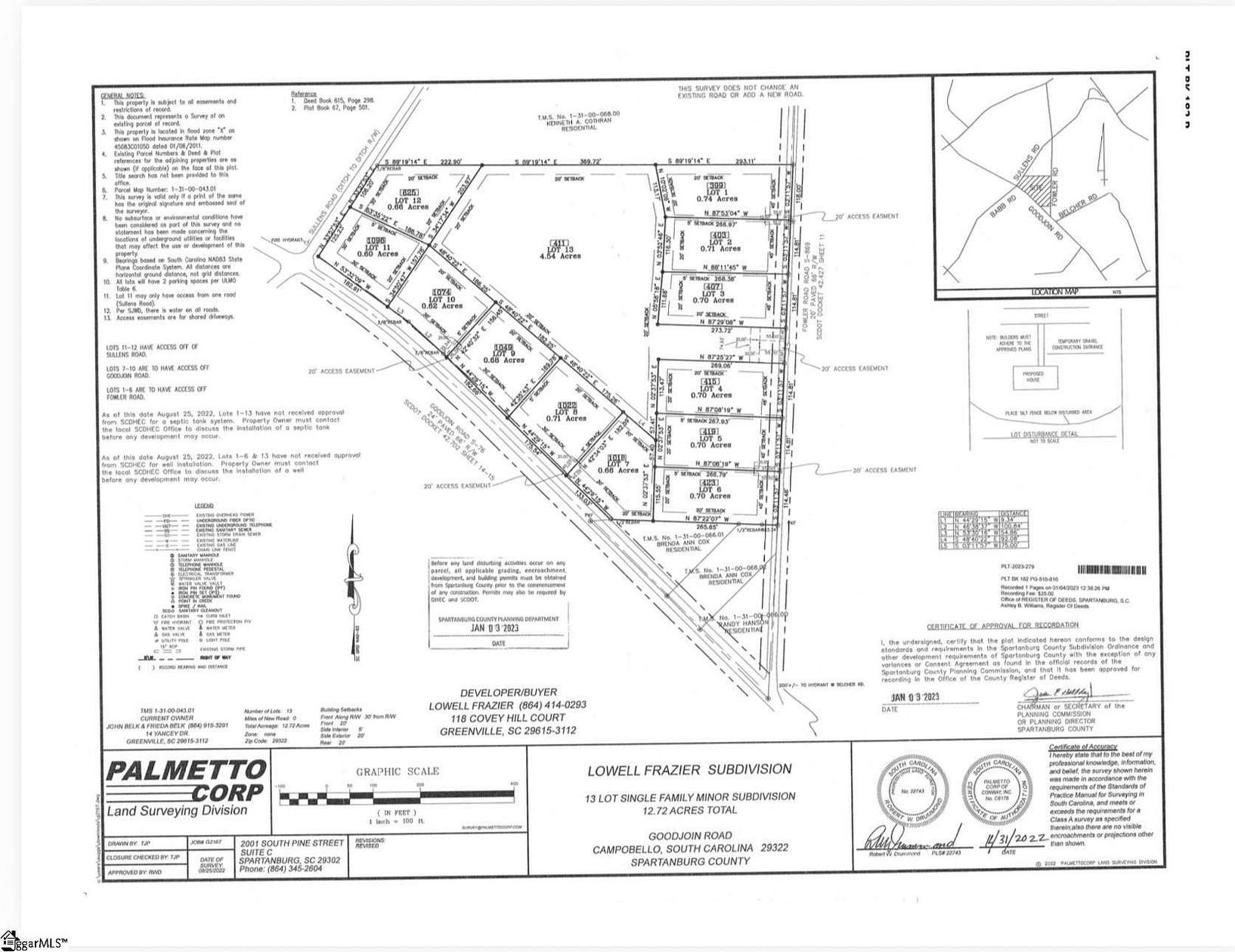 0.75 Acres of Residential Land for Sale in Campobello, South Carolina