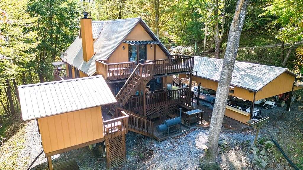 14.7 Acres of Land with Home for Sale in Whittier, North Carolina