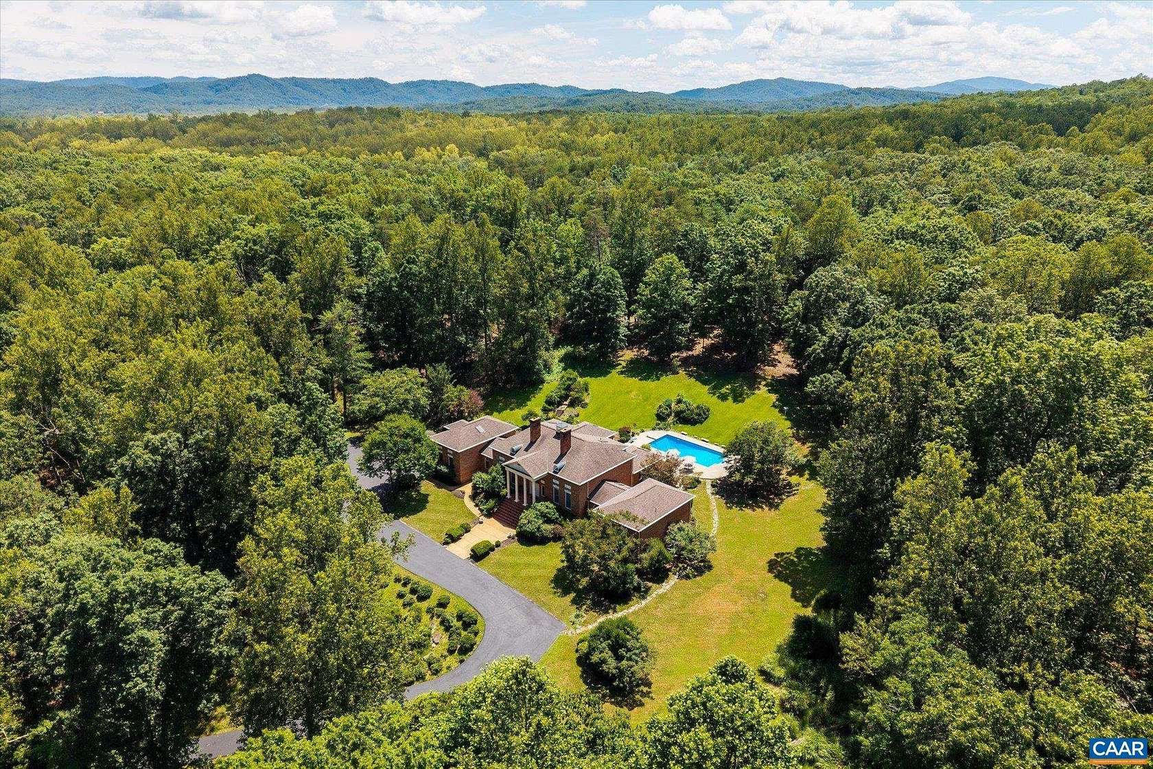 21.7 Acres of Land with Home for Sale in Charlottesville, Virginia