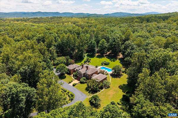 21.7 Acres of Land with Home for Sale in Charlottesville, Virginia