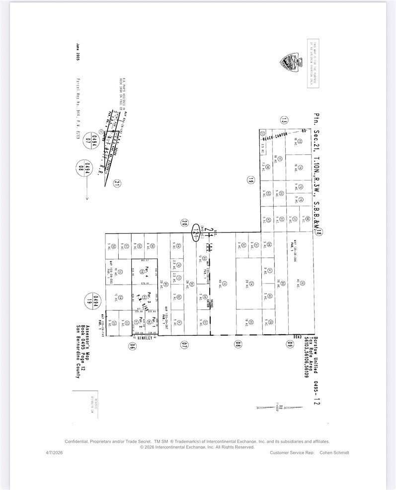 5 Acres of Land for Sale in Hinkley, California