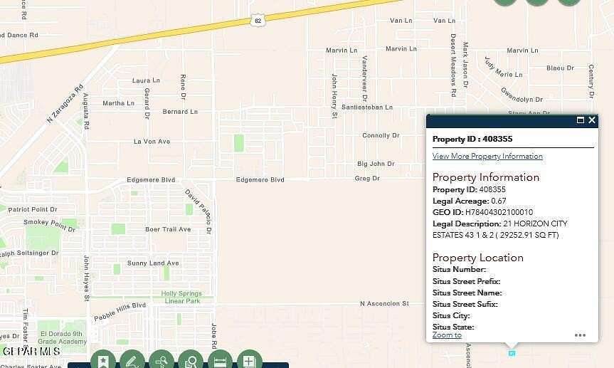 0.67 Acres of Land for Sale in El Paso, Texas