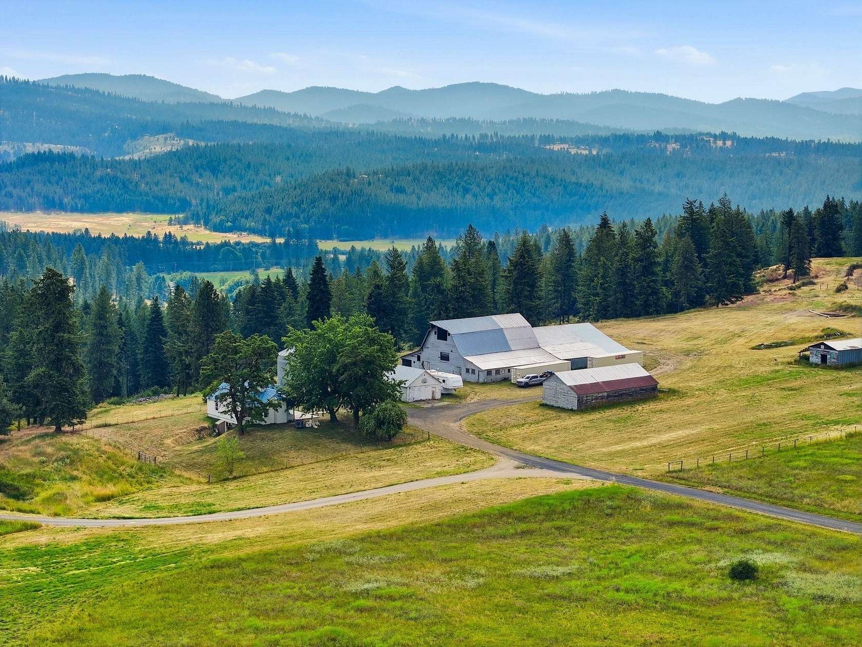 54.5 Acres of Land with Home for Sale in Chattaroy, Washington