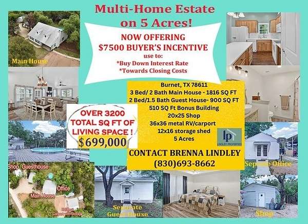 5 Acres of Land with Home for Sale in Burnet, Texas