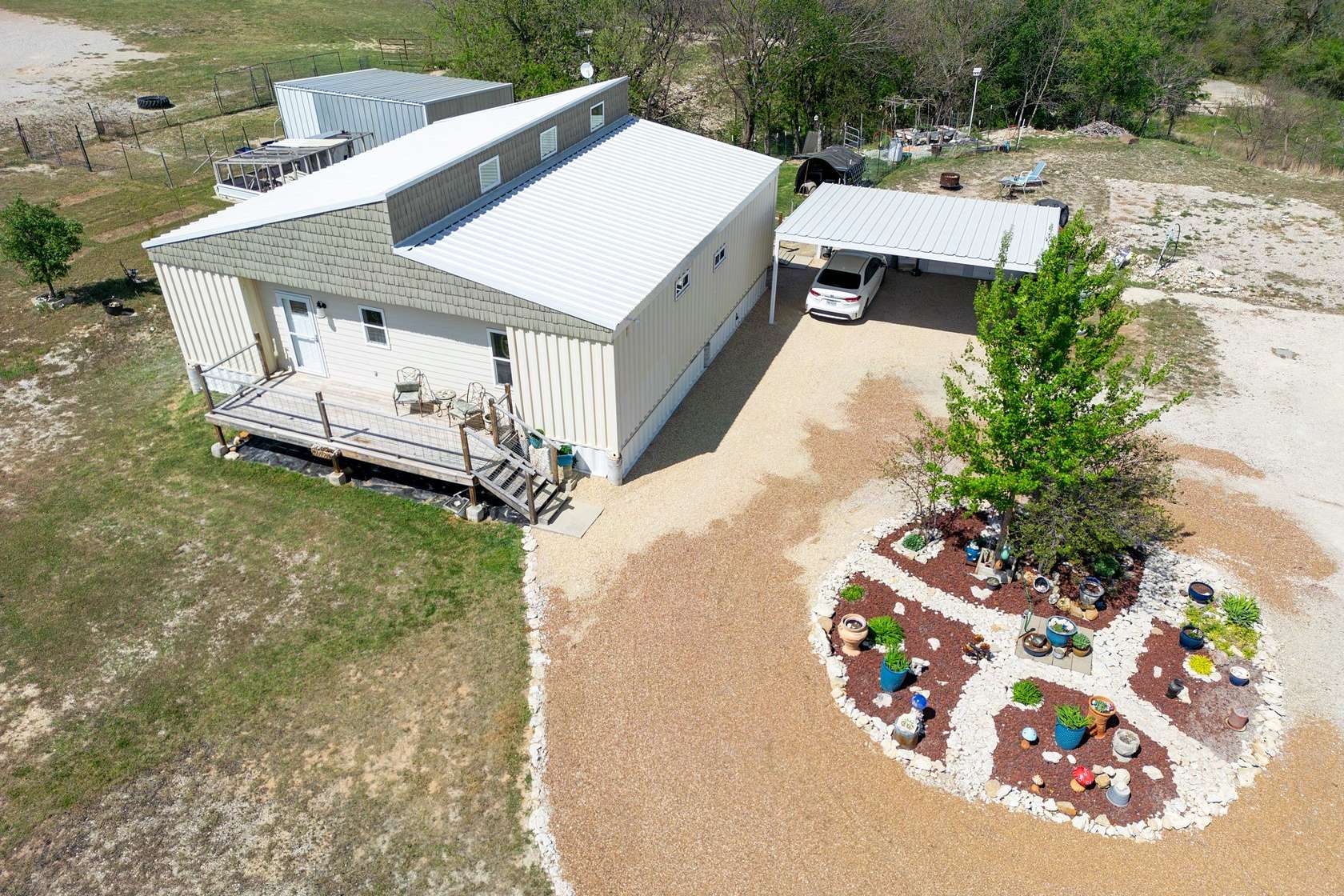 7.17 Acres of Land with Home for Sale in Rhome, Texas