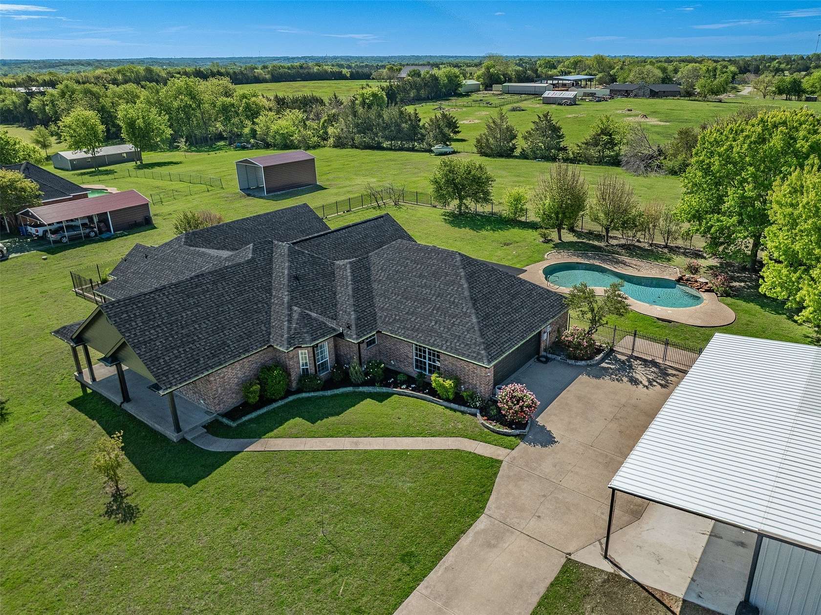 2.54 Acres of Land with Home for Sale in Sherman, Texas