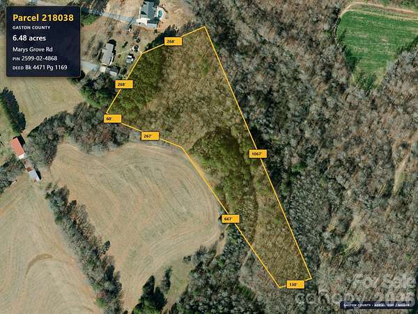 6.48 Acres of Residential Land for Sale in Cherryville, North Carolina